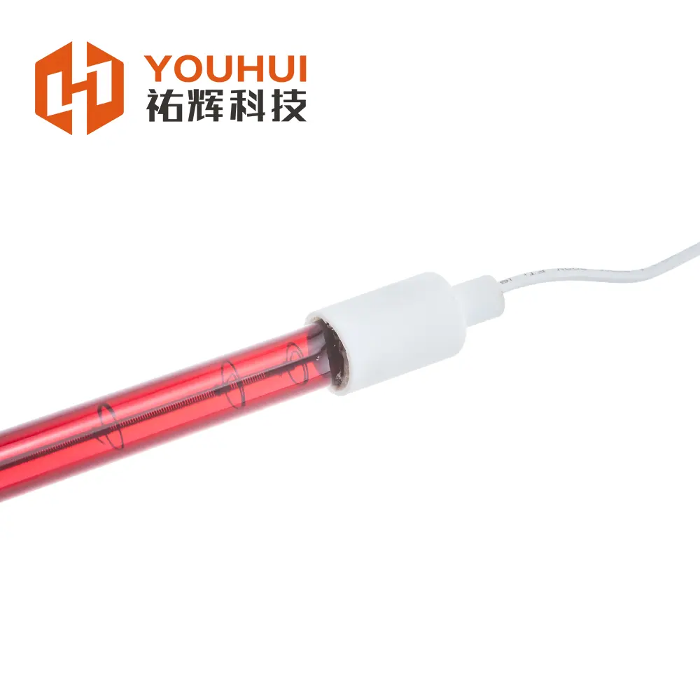 SC04 ruby single tube food heating ir heater lamp halogen infrared heating lamp