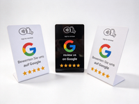 Carte Google Review sans contact NFC, Carte Google Review tapable, Affichez instantanément les avis des clients, Carte Google intelligente avec code QR