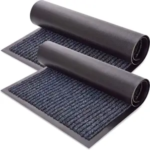 Outdoor Pvc Baclking Anti Slip Anti Dust Ribbed Doormat