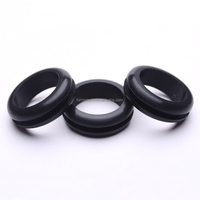 Anneau d'étanchéité rond en caoutchouc de silicone double face pour sortie de câble
