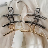 Pinces à cheveux métalliques grandes pour femmes, pinces à cheveux à forte tenue pour cheveux épais ou fins, accessoires de coiffure tendance