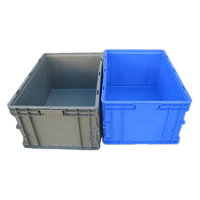 Caisses en plastique PP empilables écologiques en gros pour le stockage logistique et l'emballage en vrac, avec couvercle en plastique en option