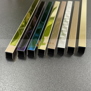 Profilé de finition en acier inoxydable en forme de U JYFMETAL Garantie de plus de 5 ans Design contemporain pour les murs de salle de bain d'appartement Étanche - Product Image 3