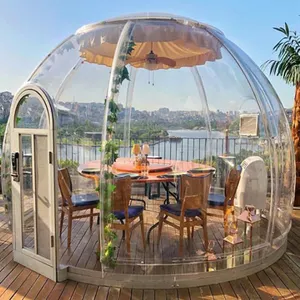Hot Nieuwe Luxe Outdoor Transparante Waterdichte Polycarbonaat 5.3M Glamping Dome