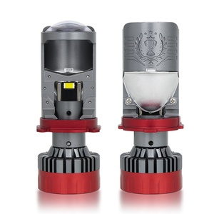 Avec deux tubes en cuivre, projecteur de lentille de phare LED H7, 220 watts, 2 ans de garantie, ampoule de phare de voiture LED 6000k pour phares LED de voiture - Product Image 1