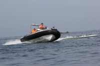 Niedriger Preis 18ft aufblasbares Fischerboot 550cm mit Aluminium boden