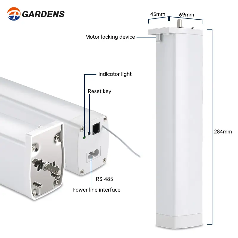 Gardens Tuya WiFi Automatic Electric Curtain Motor Smart Home Remote Control Google Home Alexa Motorized Smart Curtain