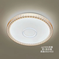 Plafonnier LED moderne en fer 24W 36W IP20 à montage en surface Ra80 120° Angle de faisceau Dimmable 3000-6500K Éclairage intérieur