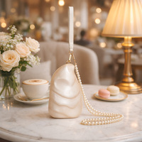Nouvelle pochette de soirée élégante en acrylique avec chaîne de perles, sac à main personnalisé pour femme, sacs de créateur pour mariage, vente chaude