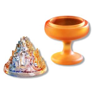 Кристаллическая горелка для благовоний в старинном стиле, вырезанная вручную полая горка, 7 комбинаций, сочетающихся с кристаллами премиум-класса - Product Image 5