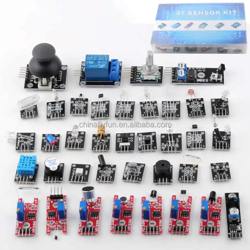 DIYmall 37 in 1 Sensors Assortment Kit Sensor Starter Kit for Arduino Raspberry pi Sensor kit 37 in 1 Robot Projects S
