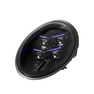 ชุดไฟหน้าสำหรับรถยนต์ปี 13-18 แบบดัดแปลงใหม่ พร้อมเลนส์ไฟวิ่งกลางวัน LED 12V เพิ่มความสว่างให้การมองเห็นเพื่อความปลอดภัยยิ่งขึ้น - Product Image 3