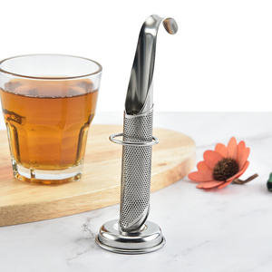 En gros DD2474 Infuseur à thé en acier inoxydable de qualité alimentaire à mailles fines, filtre à tasse suspendu pour thé en vrac - Product Image 5