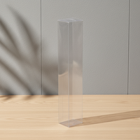 Boîte d'emballage rectangulaire transparente recyclable en PET/PVC sur mesure, impression UV, matériaux recyclés, logo personnalisé pour la pâtisserie et l'artisanat