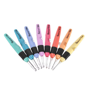 Juego <span class=keywords><strong>de</strong></span> <span class=keywords><strong>Agujas</strong></span> <span class=keywords><strong>de</strong></span> Ganchillo Luminosas <span class=keywords><strong>LED</strong></span> al por Mayor <span class=keywords><strong>con</strong></span> 9 Modelos <span class=keywords><strong>de</strong></span> <span class=keywords><strong>Agujas</strong></span> <span class=keywords><strong>de</strong></span> Ganchillo <span class=keywords><strong>con</strong></span> <span class=keywords><strong>Luz</strong></span> <span class=keywords><strong>LED</strong></span> para Tejer - Product Image 4