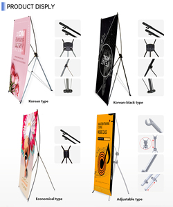 Quảng cáo x biểu ngữ cho triển lãm thương mại giá thấp đứng kích thước 60x160 cm 80 biểu tượng tùy chỉnh trọng lượng nhẹ Cmyk in kỹ thuật số x biểu ngữ - Product Image 2