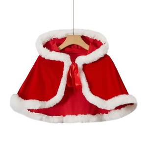 Ready to Ship Christmas Shawl Red Mrs Santa Claus <b>Cape</b> Robe Halloween Costume - Product Image 3
