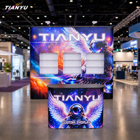 Stand d'exposition modulaire TIANYU, mur d'affichage, comptoir d'accueil, panneaux magnétiques en PVC, présentation de marque d'entreprise