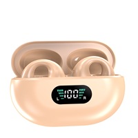 Klip Telinga untuk Headset 6.1 Nirkabel Tanpa Konduksi Tulang Pengurang Kebisingan Tahan Air Silikon Lembut Pengait Telinga Olahraga