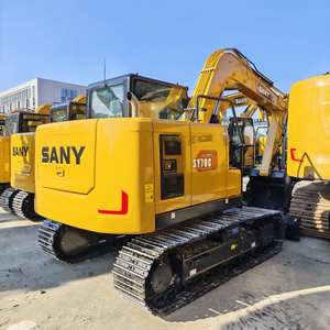 Excavadora hidráulica de cadenas Sany SY70C usada, original de la marca china, en buen estado y con precio de fábrica, en stock. SY95C SY75W - Product Image 1