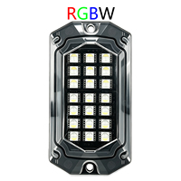 Lampes LED tout-terrain LD DREAM 16 Pod Full Angle RGBW Multicolore IP67 Étanche 12V pour Châssis et Cavités de Roues de Véhicules Tout-Terrain, Lot de 2, 8 Voies