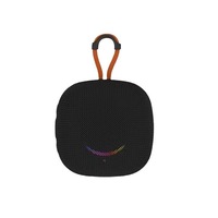 Precio bajo Cubo Bluetooth Altavoz 500mAh Batería Altavoces de techo Tablero amplificador inalámbrico Luz ambiental con forma de sonrisa