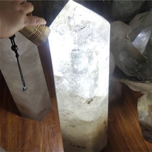 큰 크기 자연적인 바위 석영 탑 수정같은 지팡이 수정같은 기술 프리즘 점 - Product Image 6