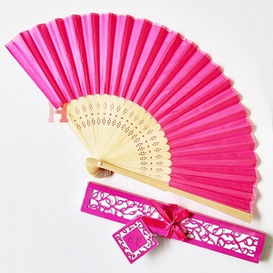 Venta de la fábrica de calidad superior de seda artificial baile folk fan - Product Image 4