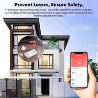 Tuya WIFI capteur d'eau sans fil 90dB alarme détecteur de fuite d'eau alerte surveillance des fuites alarme goutte à goutte pour cuisine salle de bain