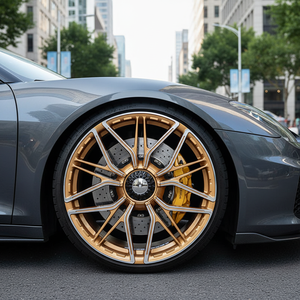 ล้อแม็<span class=keywords><strong>ก</strong></span>ซ์ RimPower Monoblock Forged ขนาด 22 นิ้ว 5x114.3 สีแชมเปญโกลด์ - Product Image 1