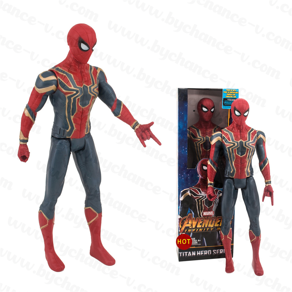 Meilleure vente Noël cool cadeau 3D super-héros spiderman figurine à collectionner jouet-11.5 pouces