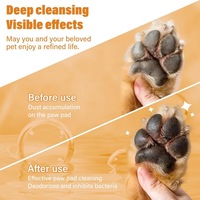 Nettoyeur de pattes sans eau de marque privée pour chiens et chats, pattes propres, nettoyant moussant sans rinçage, shampooing sec pour animaux de compagnie, brosse pour nettoyer les pieds