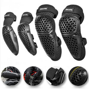 4 Protège-coudes et genouillères pour adultes Protège-tibias réglables pour motocross Protège-coudes pour vélo de montagne Genouillères et coudières - Product Image 4