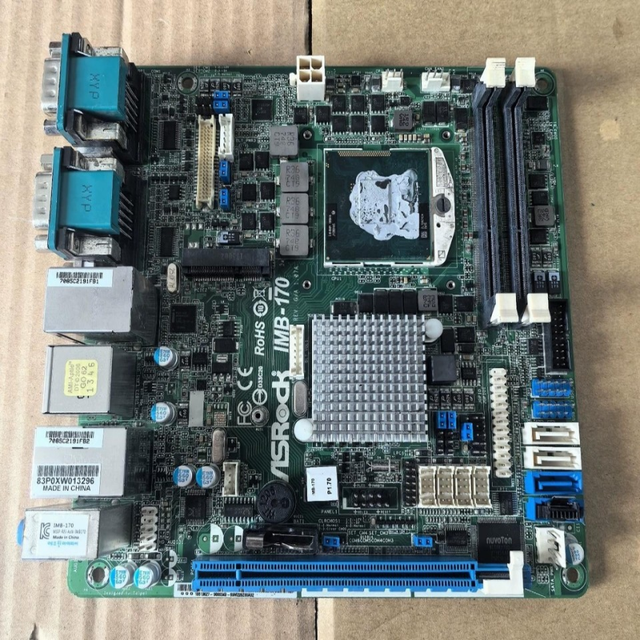 Plc ASRock Industrial Mini-ITX Motherboard IMB-170 QM77 DDR3 --NO CPU Bulk Supply