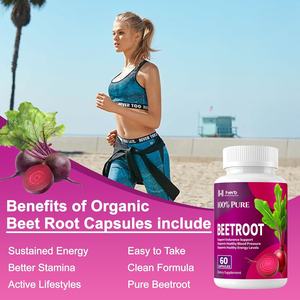 Compléments alimentaires à base de plantes non OGM à l'oxyde nitrique pour l'énergie, la pression artérielle et le soutien immunitaire, 2 gommes par jour pour adultes, racine de betterave - Product Image 2