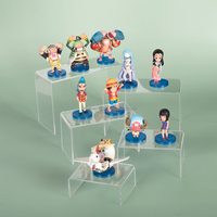 Clair pour les contremarches d'affichage en plexiglas pour jouet bijoux support de gâteau Base acrylique Solution de stockage polyvalente