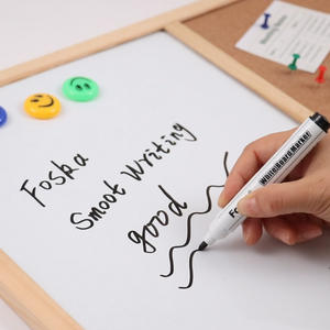 Tableau d'affichage effaçable à sec grand format à prix compétitif avec cadre en bois de 14 mm pour la maison, l'école, l'enseignement, le bureau et les réunions - Product Image 3