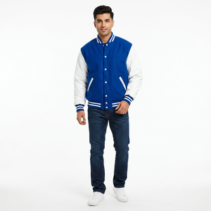 2025 New Design Canvas Hooded Windproof Quilted Varsity <b>Jacket</b> for Unisex Front Logo High Quality Fashionable Best Selling - Product Image 1