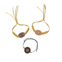 Bracelets RFID/NFC en bois et cordon de jade durables |   Bracelet en bois RFID ajustable pour un contrôle d'accès et une entrée sécurisés