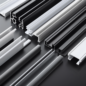 Profilé PVC à éclairage linéaire à LED personnalisable Profilé extrudé en plastique <span class=keywords><strong>pour</strong></span> lumière de bureau architecturale haute performance - Product Image 5