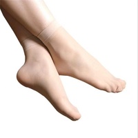 Chaussettes en nylon pour femmes ultra-fines et bon marché, orteils transparents, chaussettes en tube quotidiennes, chaussettes en soie pour femmes