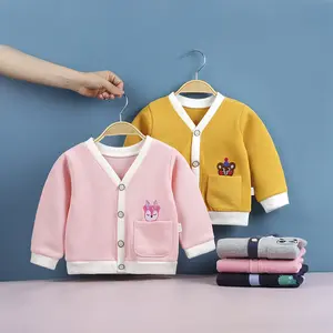 ZHUNA Pullover individuelles Logo Kinderbekleidung Unisex Großhandel Mädchen Mode Winterpullover