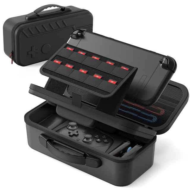 OEM Custom Large Carry Case for Nintendo Switch 2 AC Adapter Hard EVA Shockproof Storage Bag for Switch 2 Console Accessories