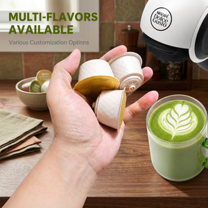 Capsules de matcha énergisantes pré-entraînement compatibles avec Dolce Gusto, thé vert biologique de qualité cérémoniale, vente en gros - Product Image 1