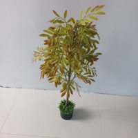 Arbre artificiel de camphre d'automne, bonsaï de sol, plante de simulation pour mariage, Thanksgiving, Noël, fausse plante à feuilles pour décoration intérieure