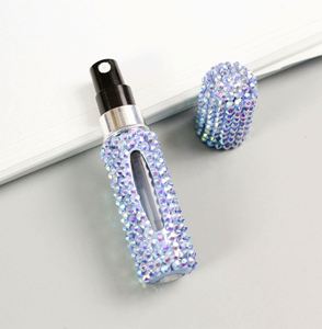 Portable 5Ml <b>Mini</b> Refillable Perfume Atomizer Travel Aluminum Case Shiny Glass <b>Bottles</b> for Personal Care - Product Image 6