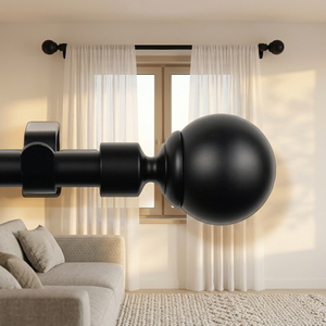 Barra de Cortina Extensible y Ajustable de Metal con Adornos para Decoración de Ventanas, Directo de Fábrica - Product Image 2