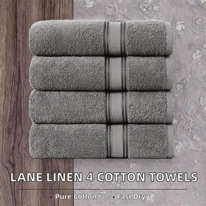 Serviette de bain <span class=keywords><strong>Musea</strong></span> pour adultes, extra large, 100% coton, non torsadée, séchage rapide et très absorbante, pour la douche dans la salle de bain - Product Image 3