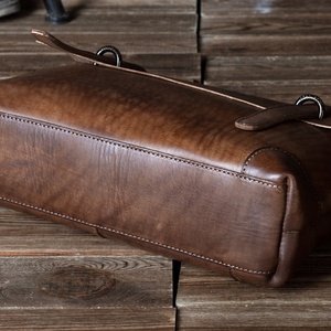 Custom Men Gender Handbags Genuine <strong>Leather</strong> <strong>Briefcases</strong> - Product Image 2