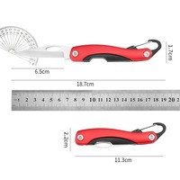 Pince de survie pliable mini, outil multifonction portable pour l'extérieur, pince combinée, couteau, tournevis, ouvre-boîte, compact, bricolage